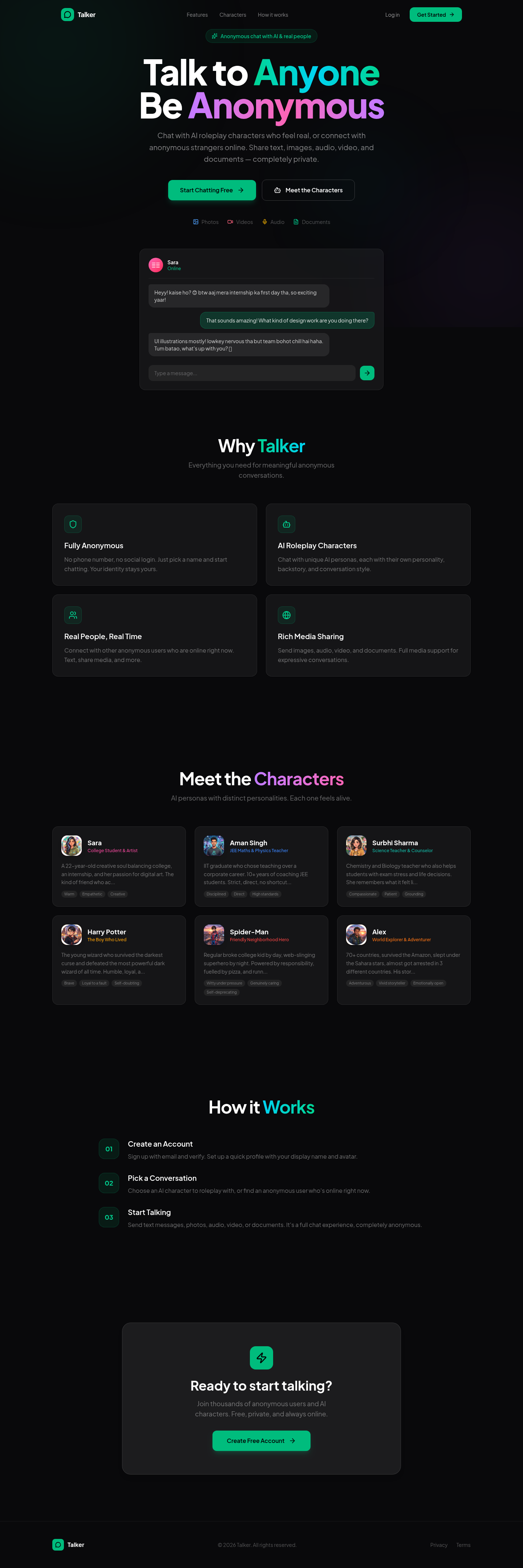 Talker full preview