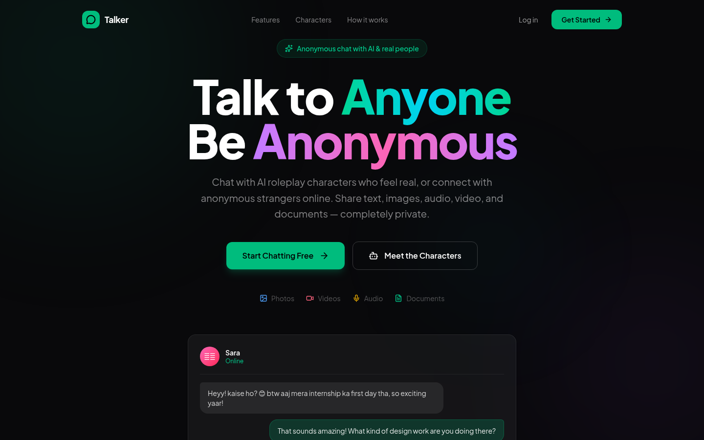Talker preview